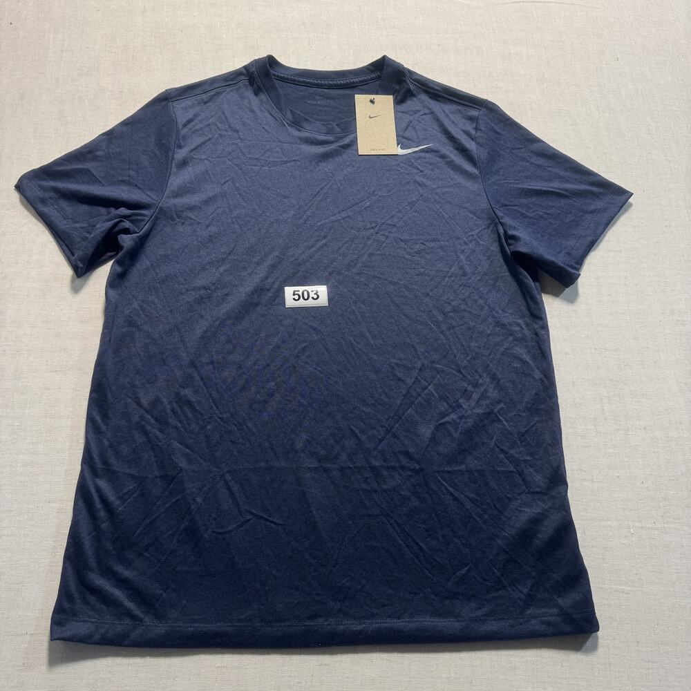 Nike Swoosh Tee Men Sz L Blue Brand‎ New